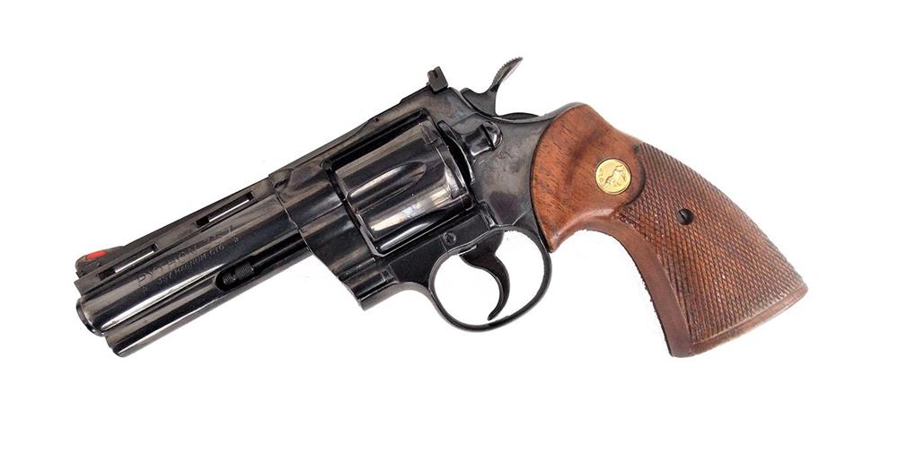 Colt Python revolver left revolver